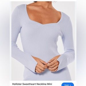 Brand new with tags! Hollister mini dress with sweetheart neckline.